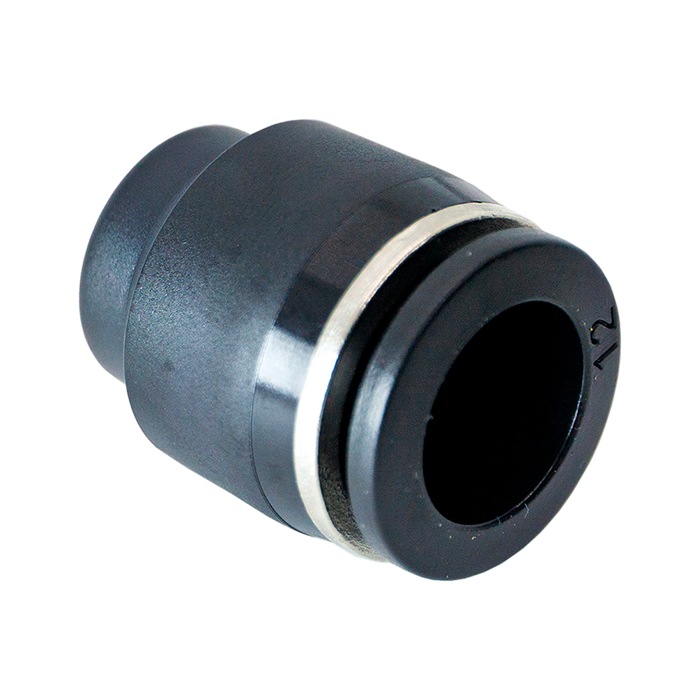 FLOFLEX COMPOSITE PUSH-IN PNEUMATIC FITTING, 12MM TUBE CAP