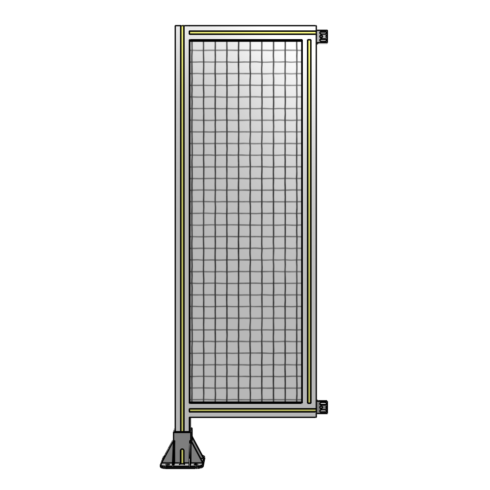 SINGLE PANEL-LEG ON LEFT WITH HINGES 1400MM X 450MM  1" MESH, FULLY ASSEMBLED