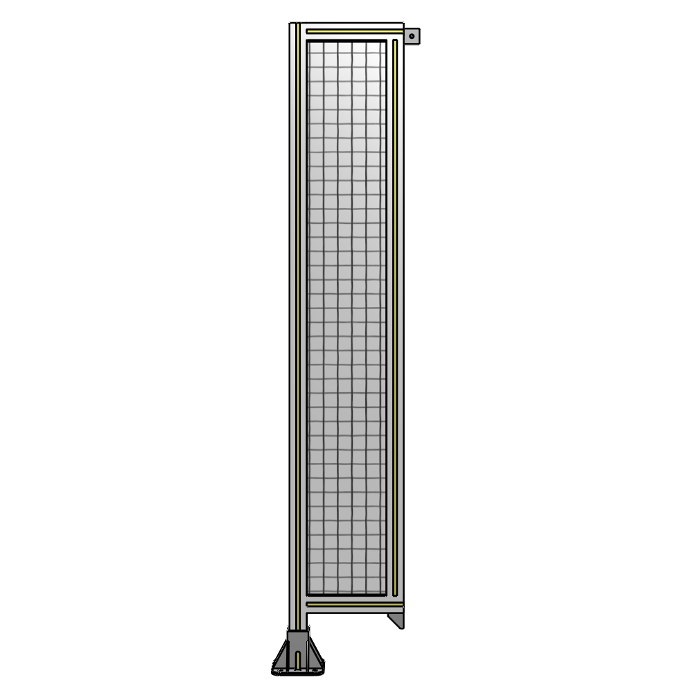 SINGLE PANEL-LEG ON LEFT WITH TIE PLATES AND ANGLE 1700MM X 300MM  1" MESH, AS A KIT
