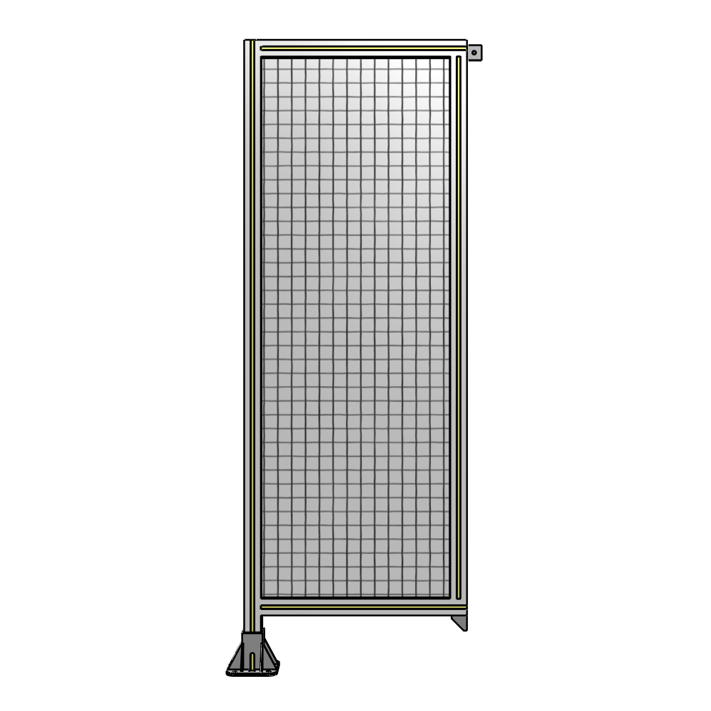 SINGLE PANEL-LEG ON LEFT WITH TIE PLATES AND ANGLE 1700MM X 600MM  1" MESH, AS A KIT