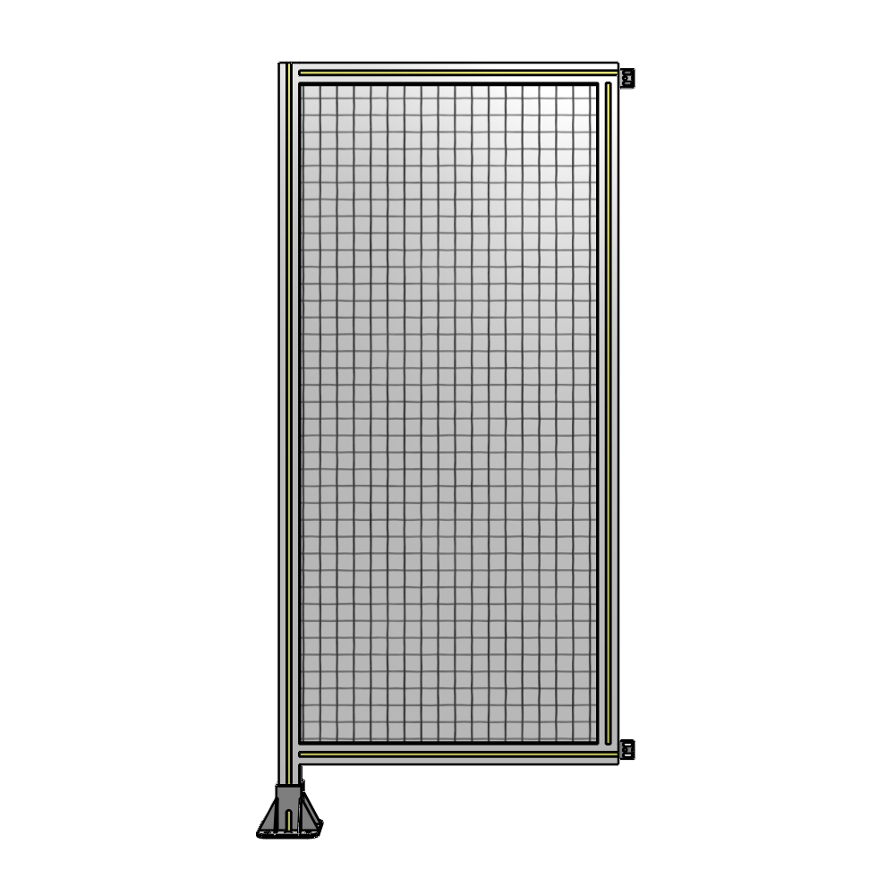 SINGLE PANEL-LEG ON LEFT WITH HINGES 1700MM X 750MM  1" MESH, FULLY ASSEMBLED