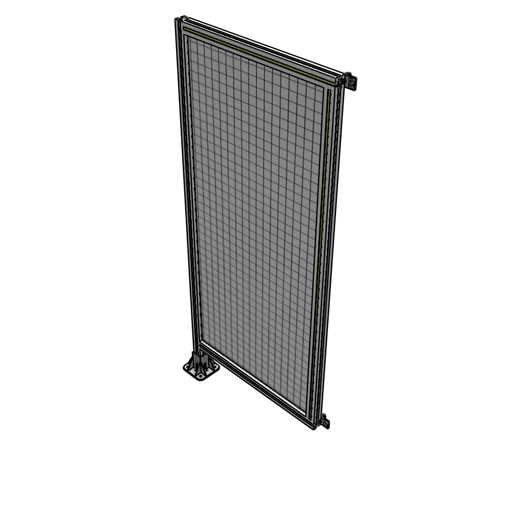 A1-1700-0750-0150-HYMFA SINGLE PANEL-LEG ON LEFT WITH HINGES 1700MM X 750MM  1" MESH, FULLY ASSEMBLED