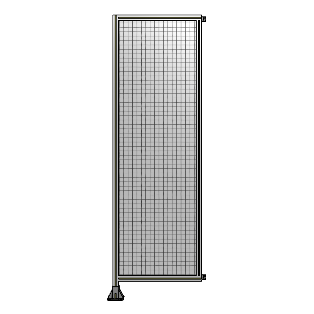 SINGLE PANEL-LEG ON LEFT WITH HINGES 2400MM X 750MM  1" MESH, FULLY ASSEMBLED