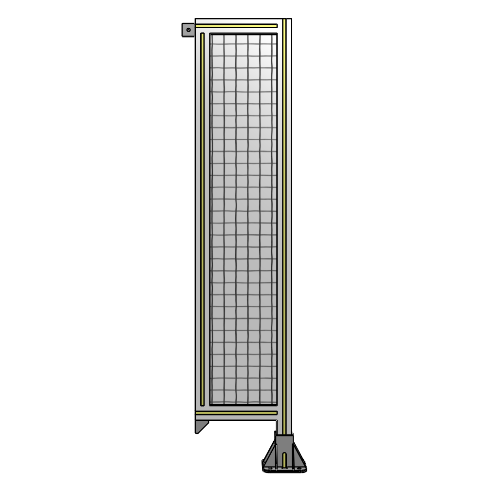 SINGLE PANEL-LEG ON RIGHT WITH TIE PLATES AND ANGLE 1400MM X 300MM  1" MESH, AS A KIT