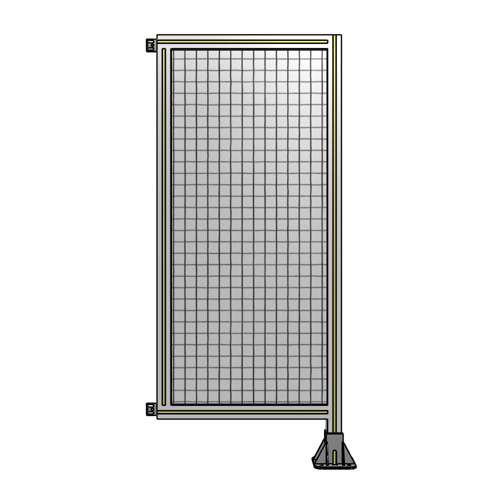 SINGLE PANEL-LEG ON RIGHT WITH HINGES 1400MM X 600MM  1" MESH, AS A KIT