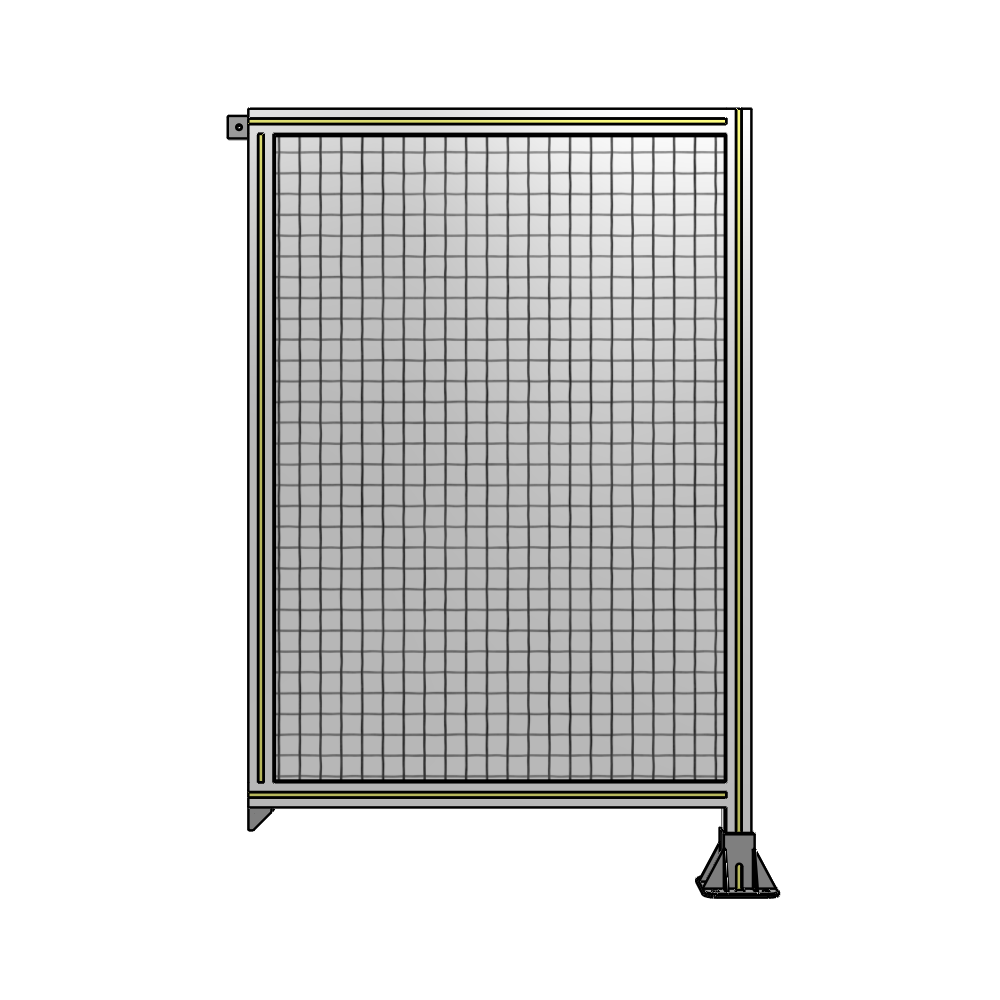 SINGLE PANEL-LEG ON RIGHT WITH TIE PLATES AND ANGLE 1400MM X 900MM  1" MESH, AS A KIT