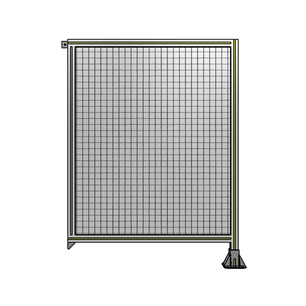 SINGLE PANEL-LEG ON RIGHT WITH TIE PLATES AND ANGLE 1400MM X 1050MM  1" MESH, AS A KIT