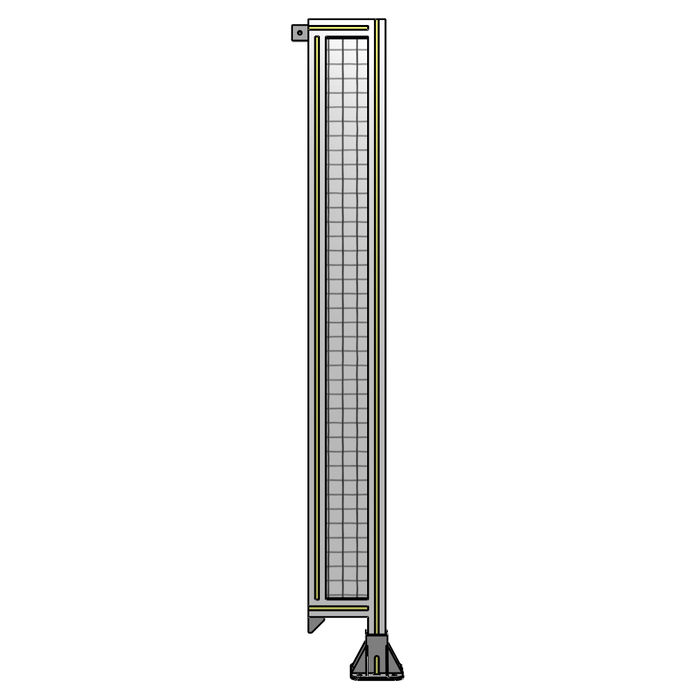 SINGLE PANEL-LEG ON RIGHT WITH TIE PLATES AND ANGLE 1700MM X 200MM  1" MESH, AS A KIT