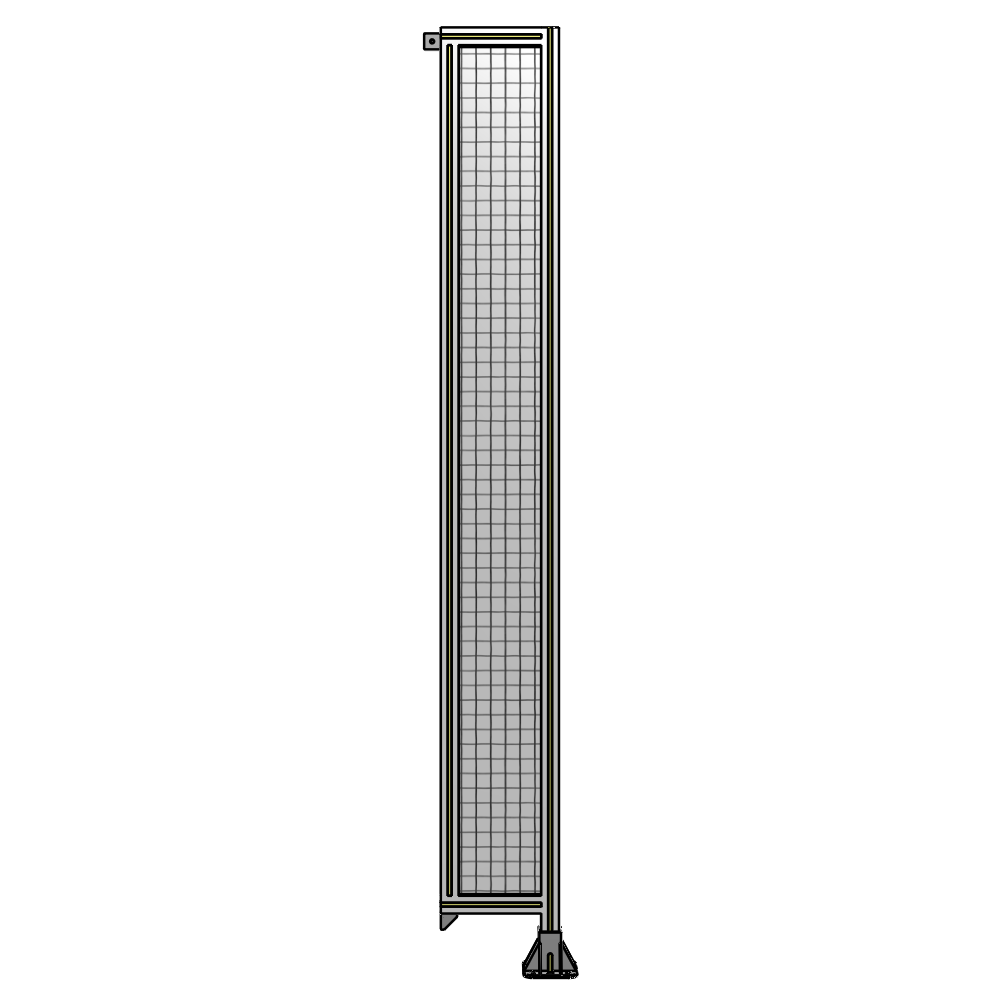 SINGLE PANEL-LEG ON RIGHT WITH TIE PLATES AND ANGLE 2400MM X 300MM  1" MESH, AS A KIT