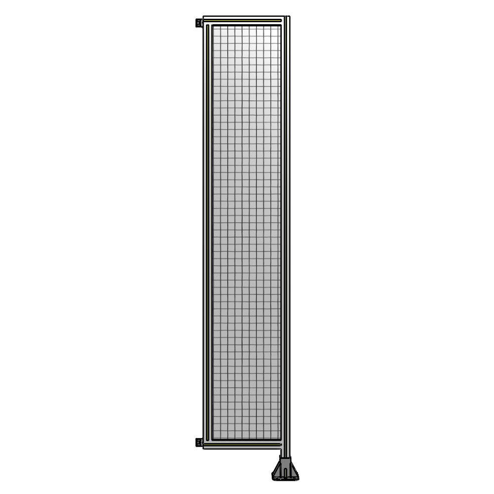 SINGLE PANEL-LEG ON RIGHT WITH HINGES 2400MM X 450MM  1" MESH, FULLY ASSEMBLED