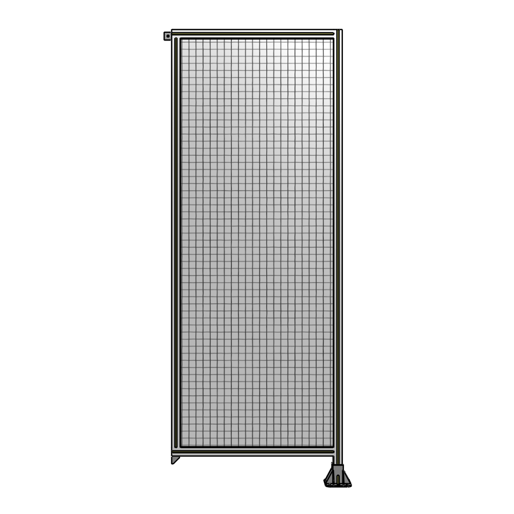 SINGLE PANEL-LEG ON RIGHT WITH TIE PLATES AND ANGLE 2400MM X 900MM  1" MESH, AS A KIT