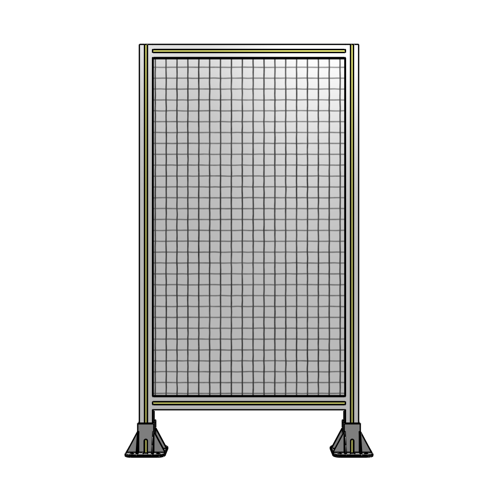 SINGLE PANEL-LEG ON  BOTH SIDES  1400MM X 750MM  1" MESH, FULLY ASSEMBLED
