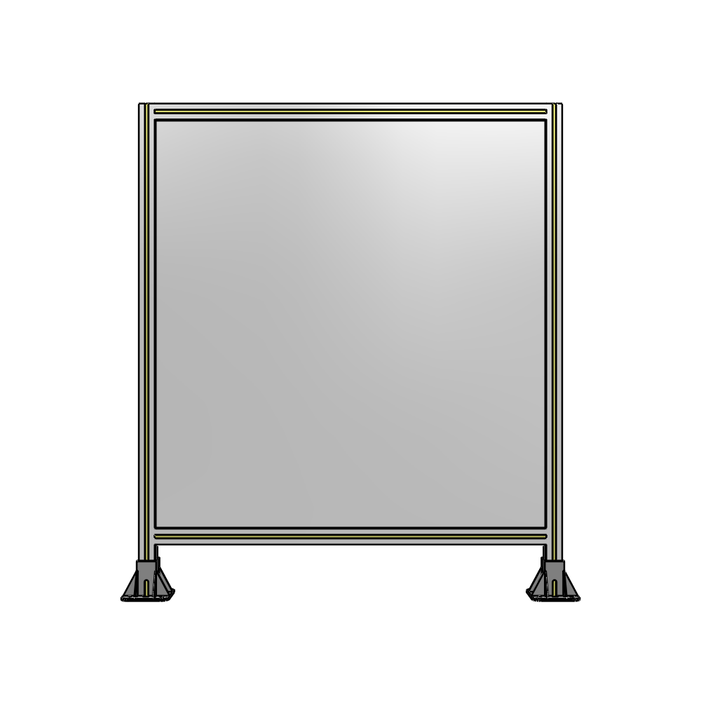 SINGLE PANEL-LEG ON  BOTH SIDES  1400MM X 1200MM  1/4" POLYCARBONATE, AS A KIT
