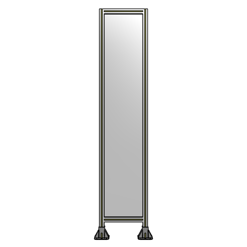 SINGLE PANEL-LEG ON  BOTH SIDES  2135MM X 450MM  1/4" POLYCARBONATE, AS A KIT