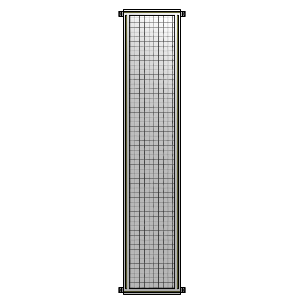 SINGLE PANEL-NO LEGS WITH HINGES 2400MM X 450MM  1" MESH, AS A KIT