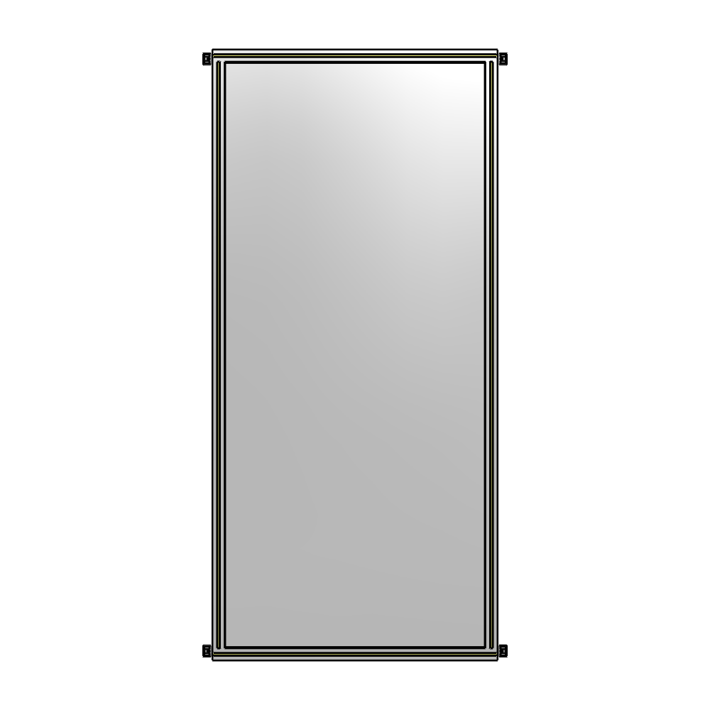 SINGLE PANEL-NO LEGS WITH HINGES 2400MM X 1050MM  1/4" POLYCARBONATE, AS A KIT