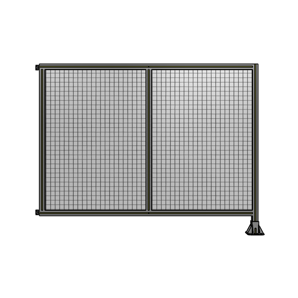 DOUBLE PANEL-LEG ON RIGHT, HINGE ON LEFT 1400MM X 1800MM  1" MESH, AS A KIT
