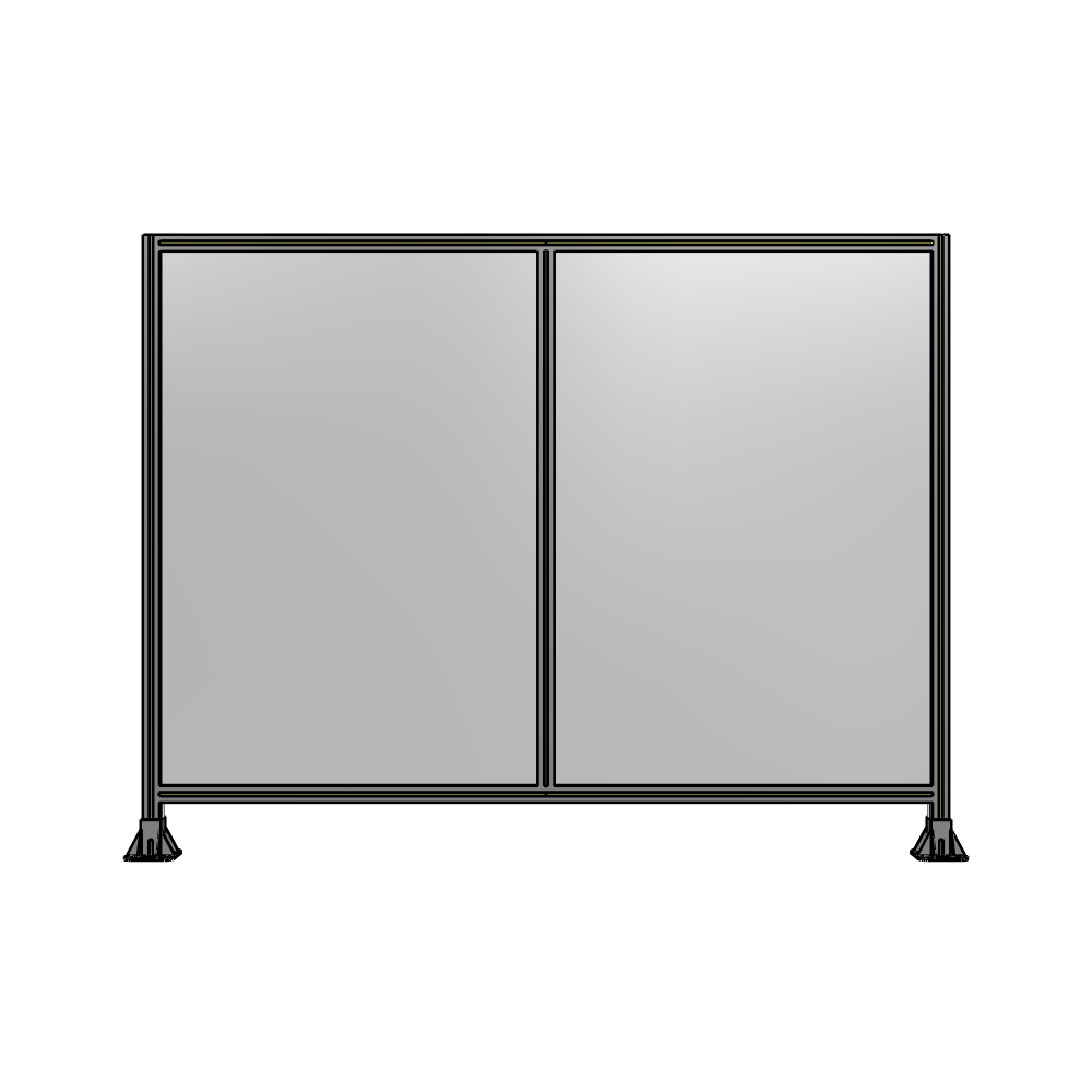 DOUBLE PANEL-LEG ON EACH SIDE  1700MM X 2200MM  1/4" POLYCARBONATE, AS A KIT