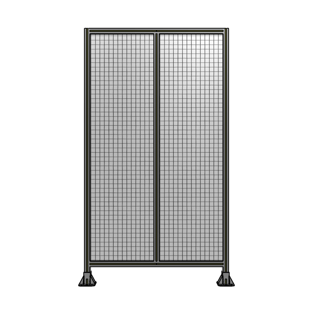 DOUBLE PANEL-LEG ON EACH SIDE 2135MM X 1200MM  1" MESH, FULLY ASSEMBLED
