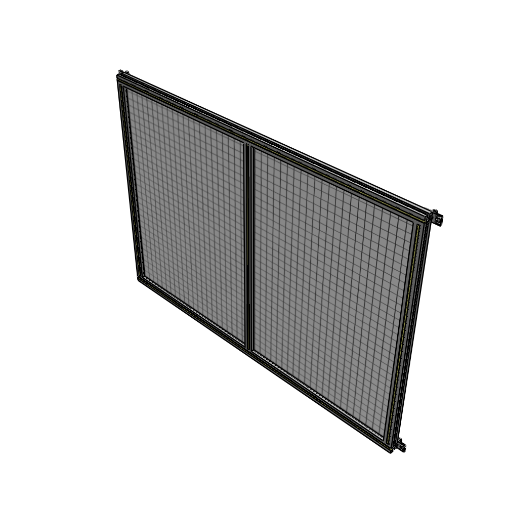 B4-1400-1800-0150-HYMZA DOUBLE PANEL-NO LEGS, HINGE CONNECTORS 1400MM X 1800MM  1" MESH, AS A KIT