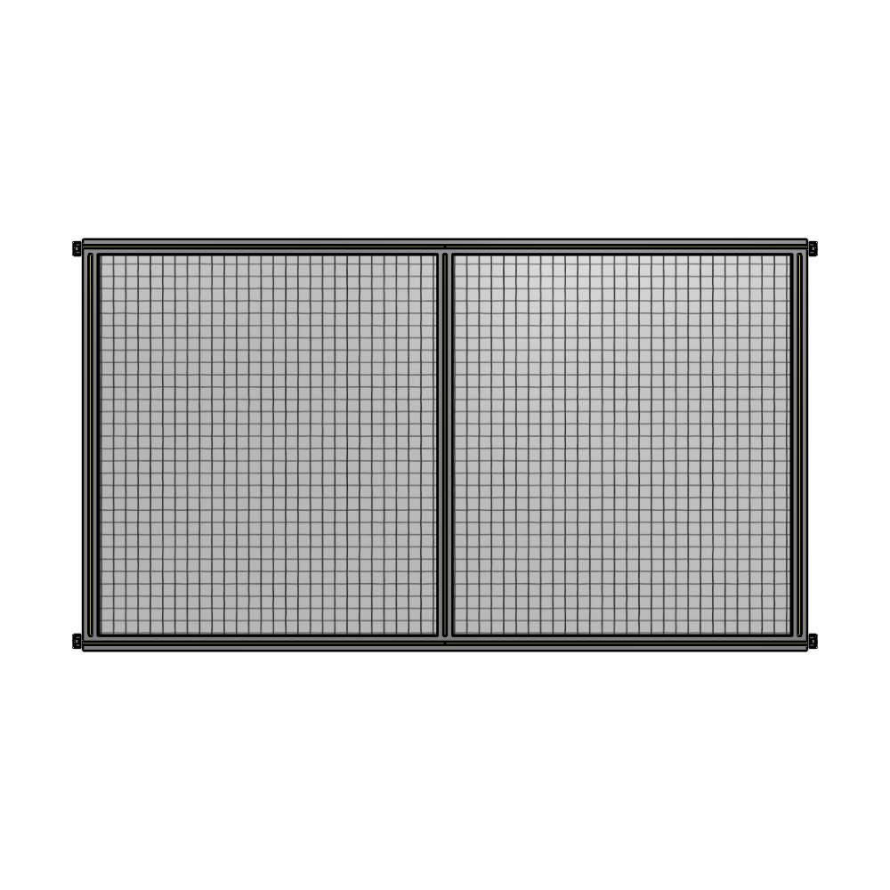 DOUBLE PANEL-NO LEGS, HINGE CONNECTORS 1400MM X 2200MM  1" MESH, AS A KIT