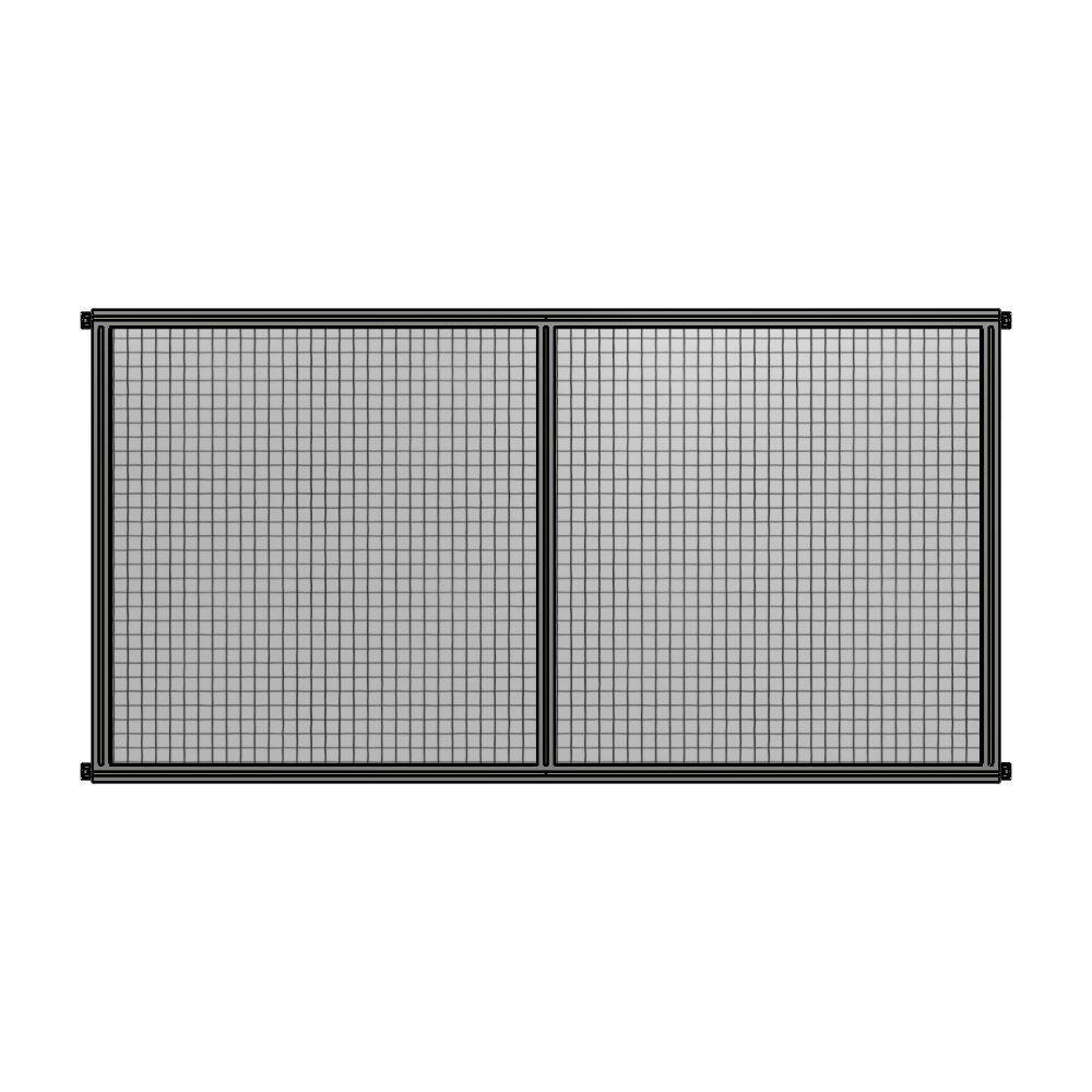DOUBLE PANEL-NO LEGS, HINGE CONNECTORS 1400MM X 2400MM  1" MESH, AS A KIT