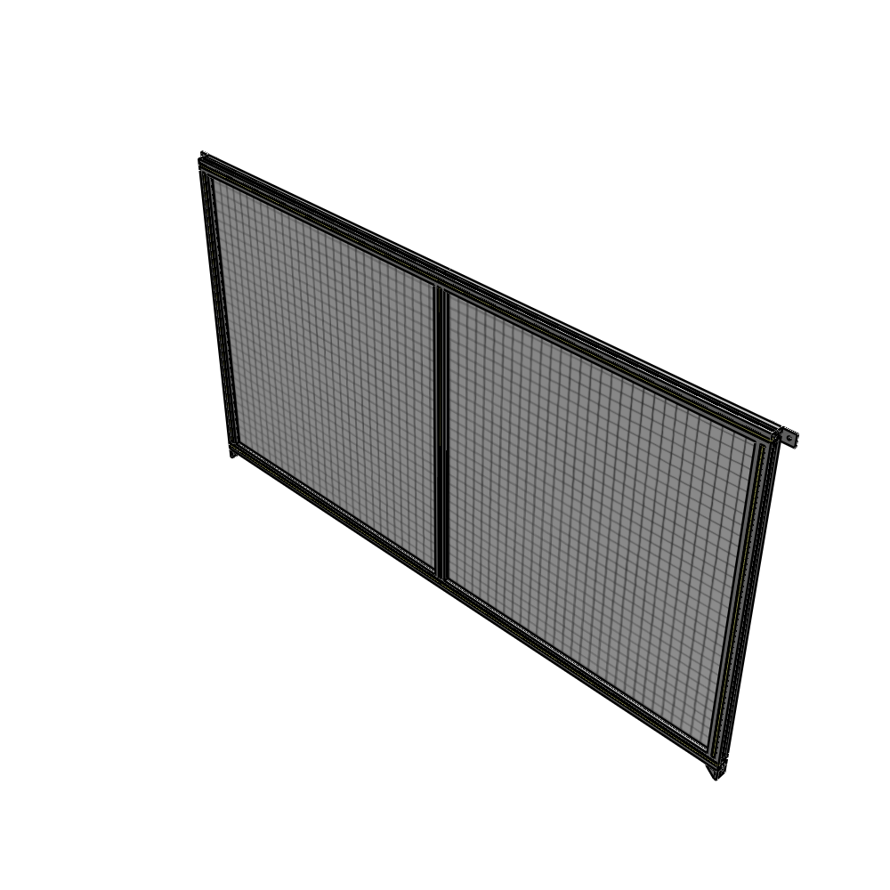 B4-1400-2400-0150-TYMZA DOUBLE PANEL-NO LEGS, TIE PLATE AND ANGLE CONNECTORS 1400MM X 2400MM  1" MESH, FULLY ASSEMBLED