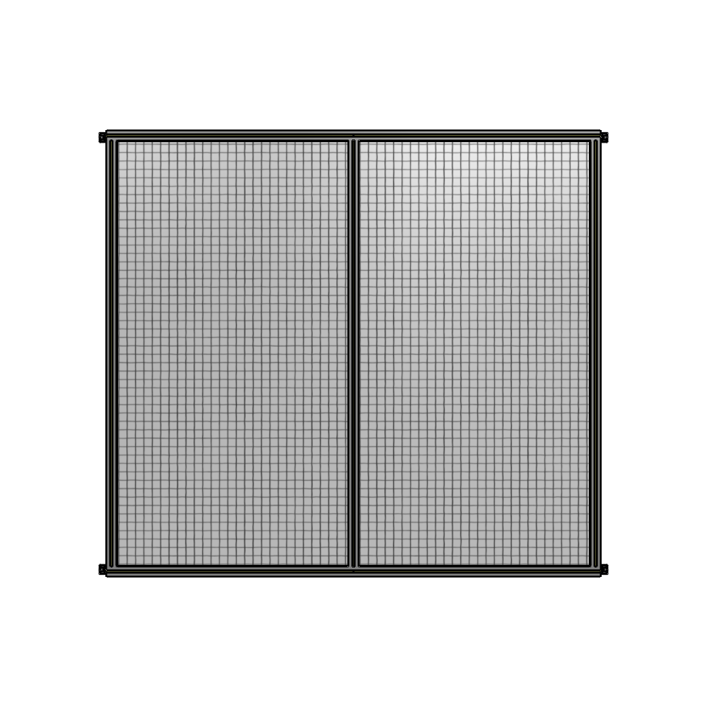 DOUBLE PANEL-NO LEGS, HINGE CONNECTORS 2135MM X  2200MM  1" MESH, AS A KIT