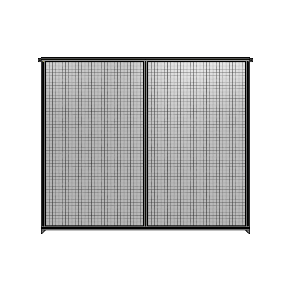 DOUBLE PANEL-NO LEGS, TIE PLATE AND ANGLE CONNECTORS 2135MM X 2400MM  1" MESH, AS A KIT