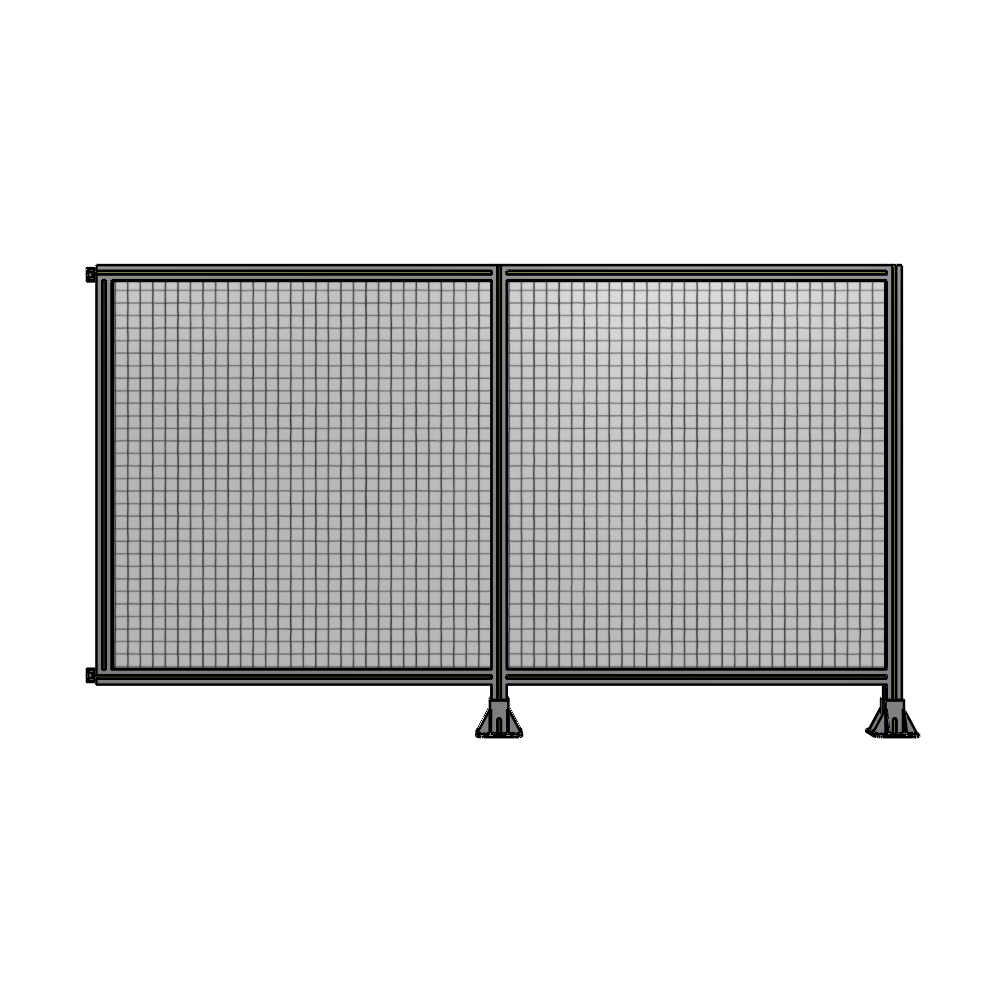 DOUBLE PANEL-LEGS ON RIGHT AND CENTER WITH HINGES 1400MM X 2400MM  1" MESH, AS A KIT
