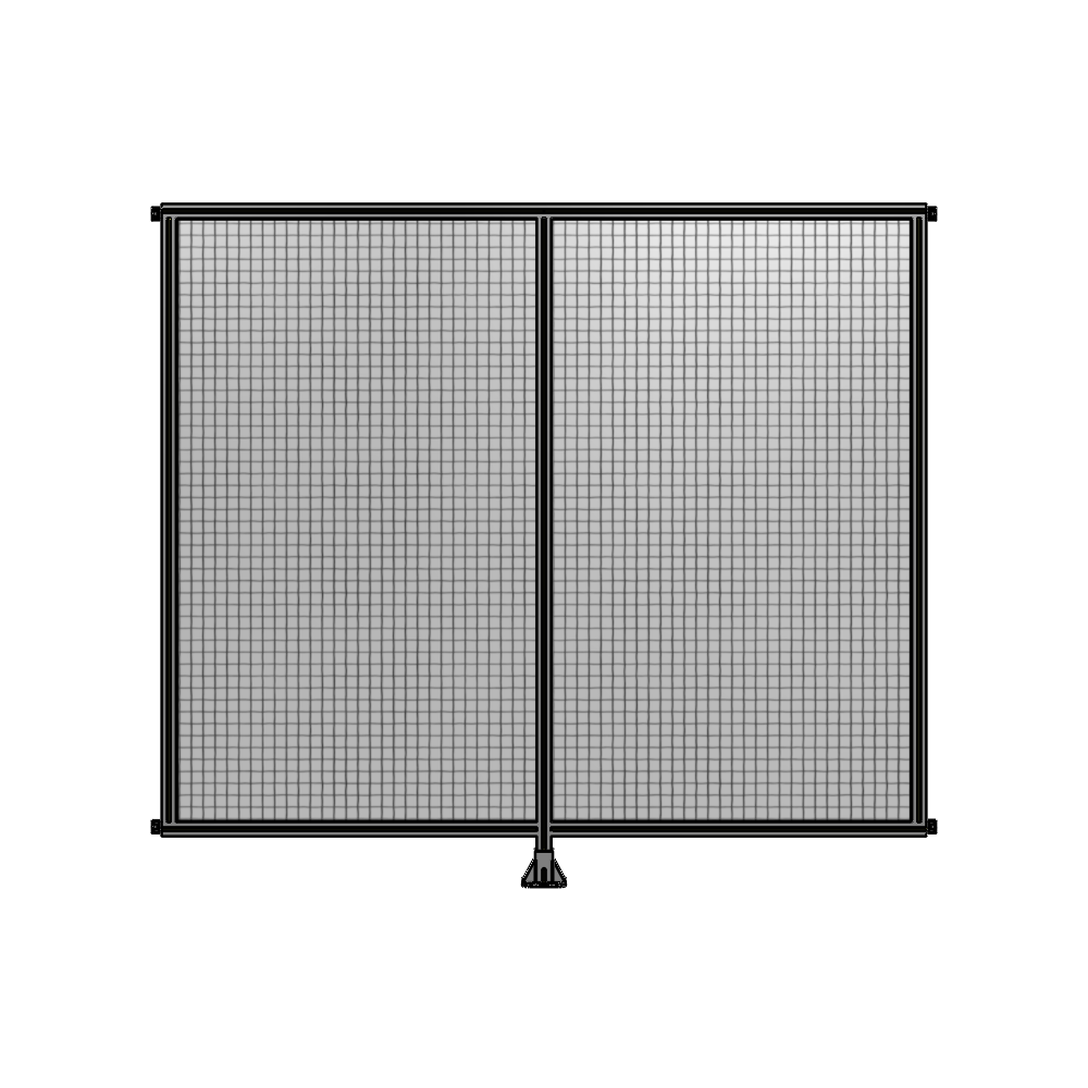 DOUBLE PANEL-LEG IN CENTER AND HINGE CONNECTORS 2135MM X 2400MM  1" MESH, AS A KIT