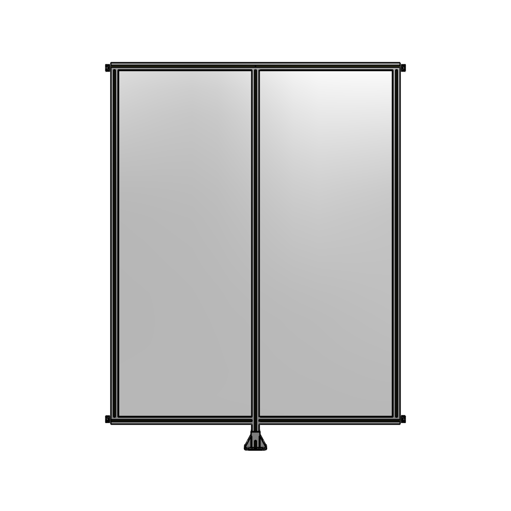 DOUBLE PANEL-LEG IN CENTER AND HINGE CONNECTORS 2400MM X 1800MM  1/4" POLYCARBONATE, AS A KIT