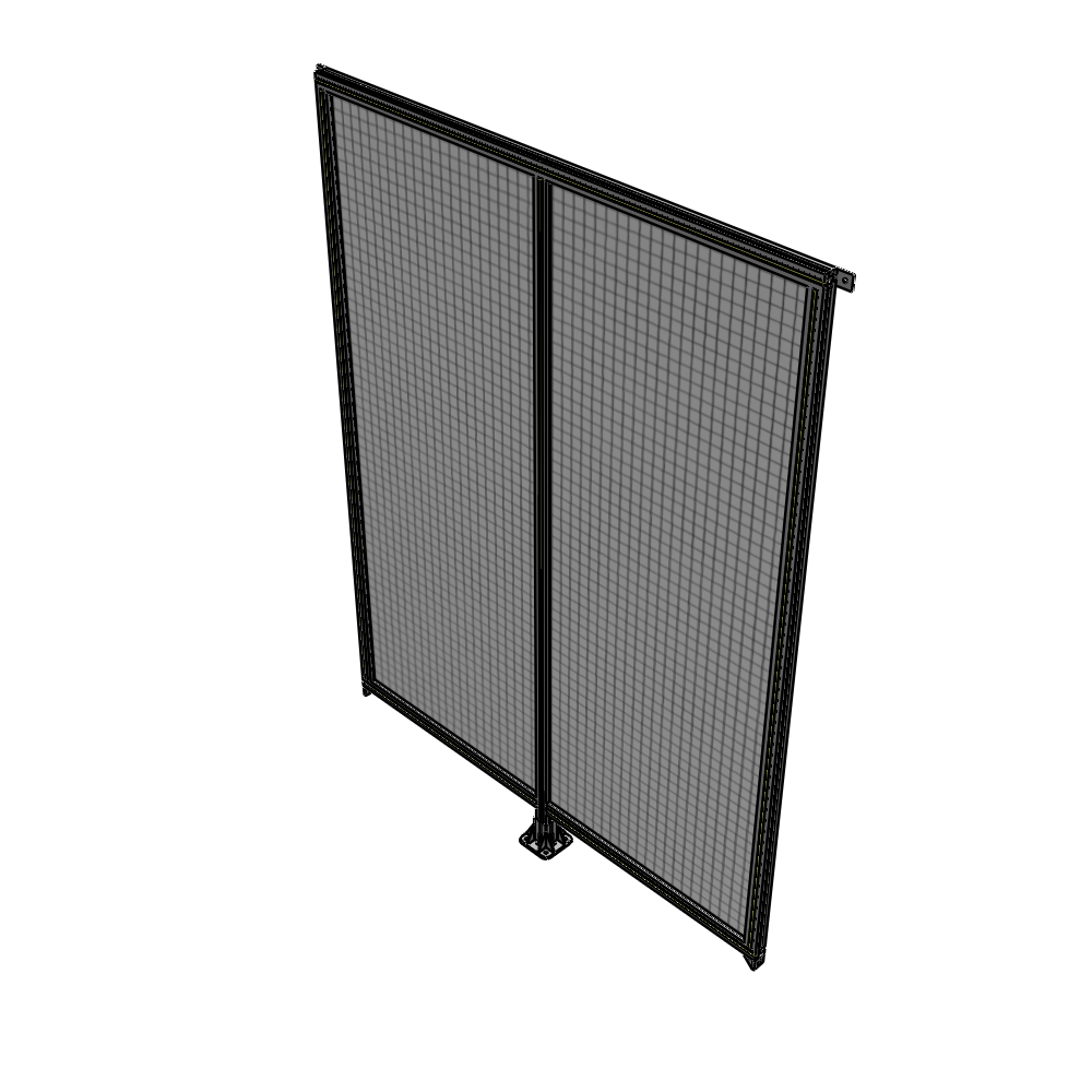 B7-2400-1800-0150-TYMFK DOUBLE PANEL-LEG IN CENTER AND TIE PLATE CONNECTORS 2400MM X 1800MM  1" MESH, AS A KIT