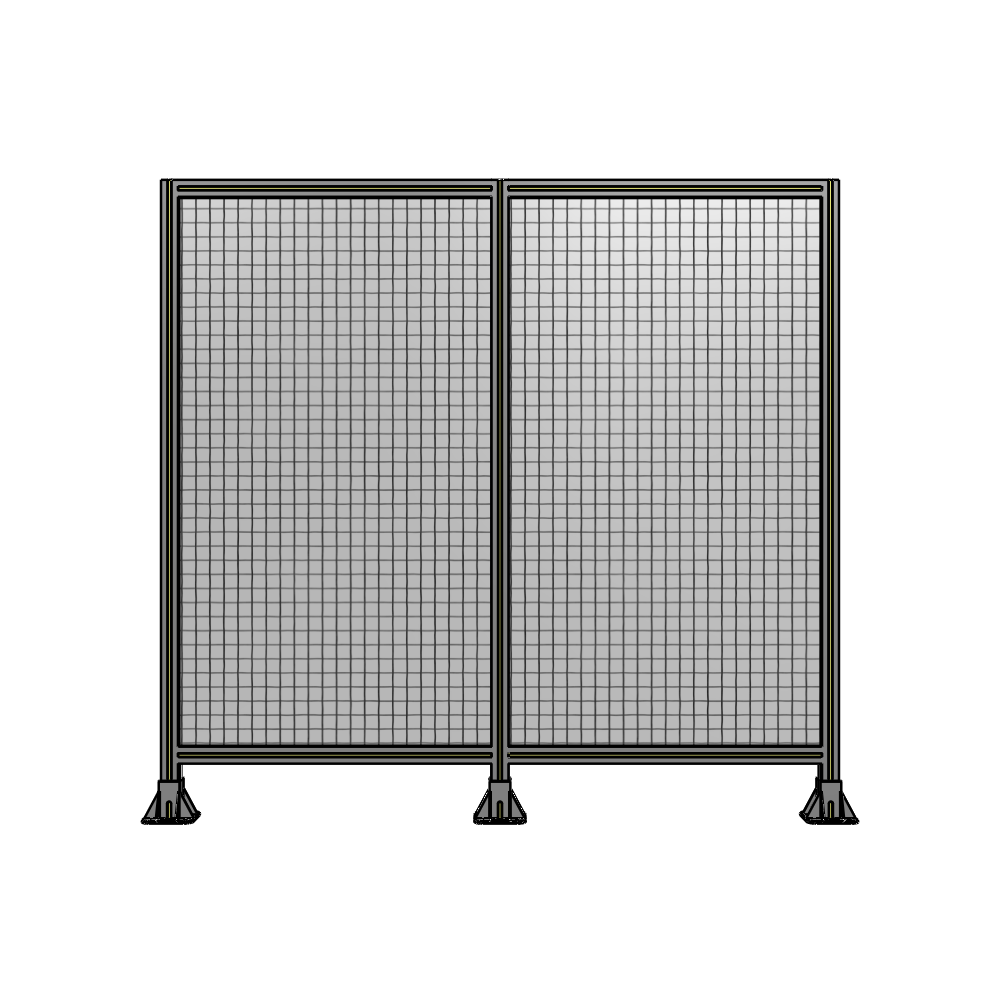 DOUBLE PANEL-3 LEGS 1700MM X 1800MM  1" MESH, AS A KIT
