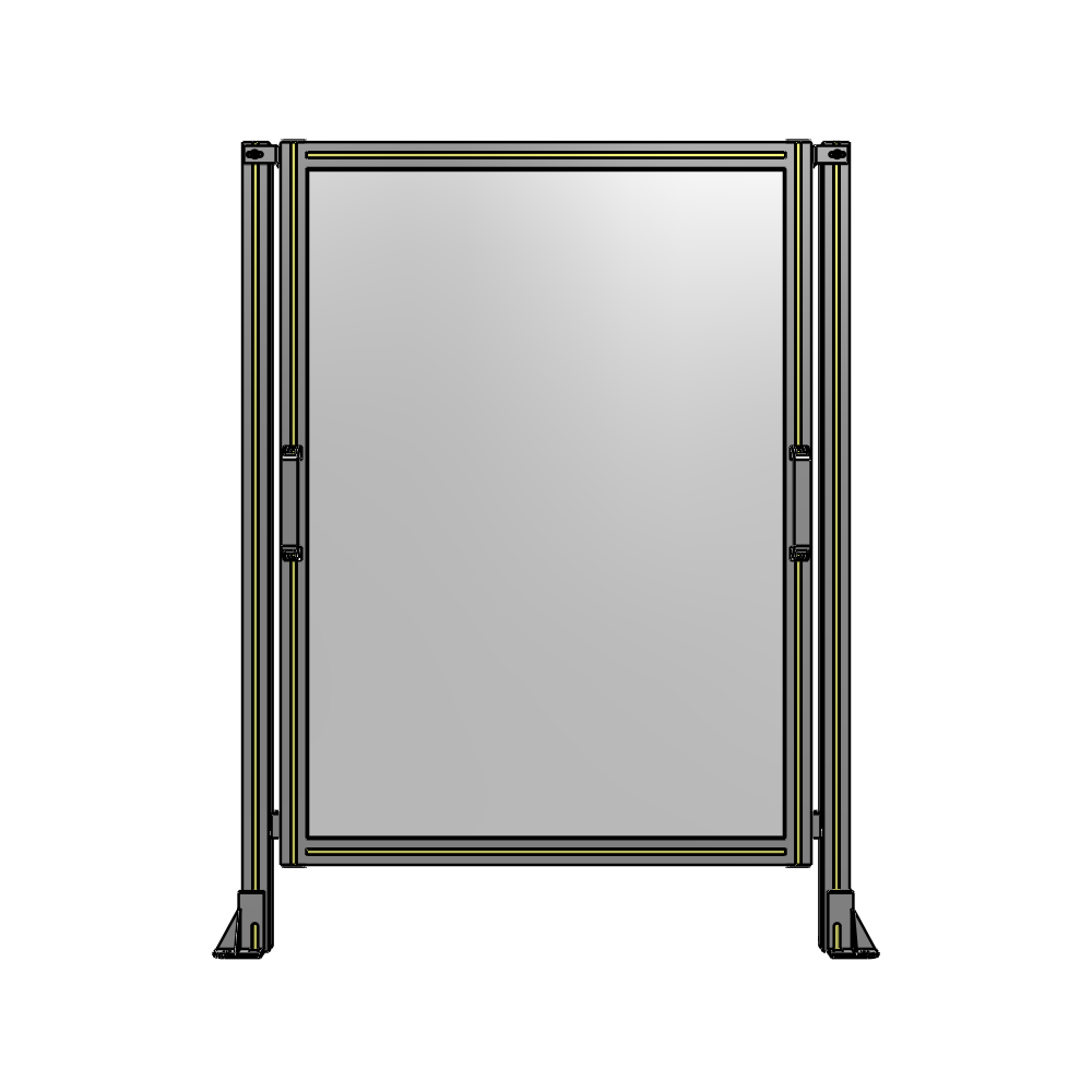 SINGLE REMOVABLE PANEL WITH LEGS 1400MM X 1050MM 1/4" POLYCARBONATE, AS A KIT