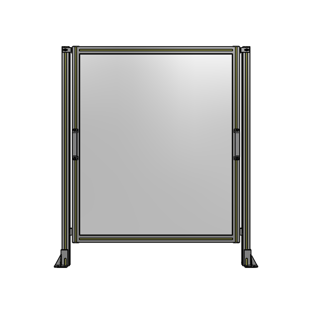 SINGLE REMOVABLE PANEL WITH LEGS 1400MM X 1200MM 1/4" POLYCARBONATE, AS A KIT