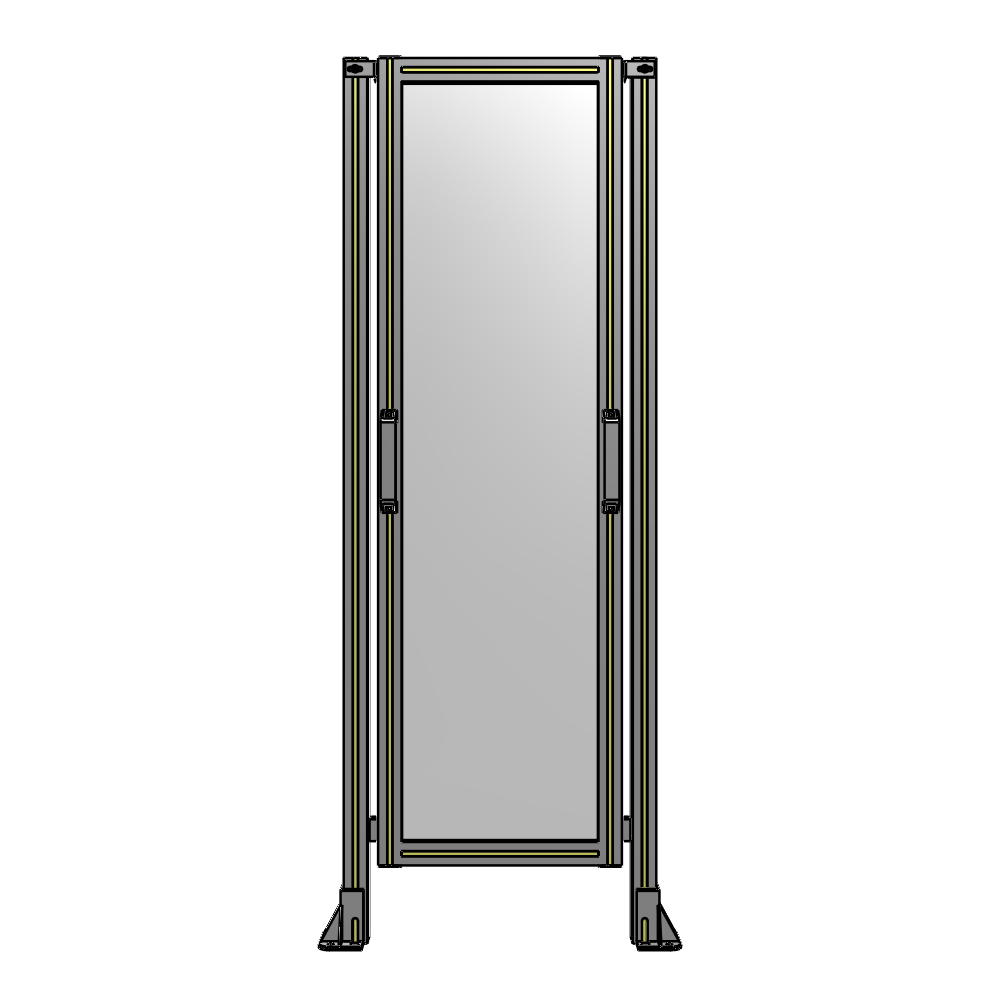 SINGLE REMOVABLE PANEL WITH LEGS 1700MM X 600MM 1/4" POLYCARBONATE, FULLY ASSEMBLED