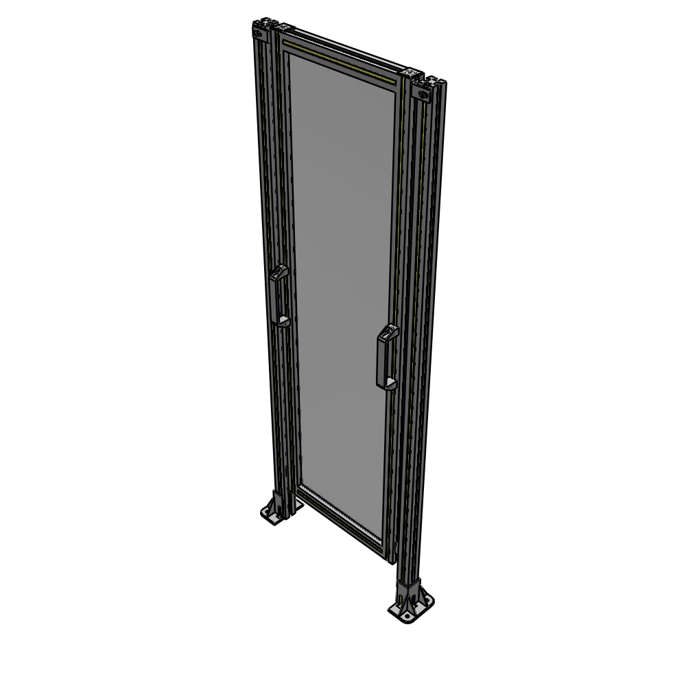 E3-1700-0600-0150-GYPTA SINGLE REMOVABLE PANEL WITH LEGS 1700MM X 600MM 1/4" POLYCARBONATE, FULLY ASSEMBLED