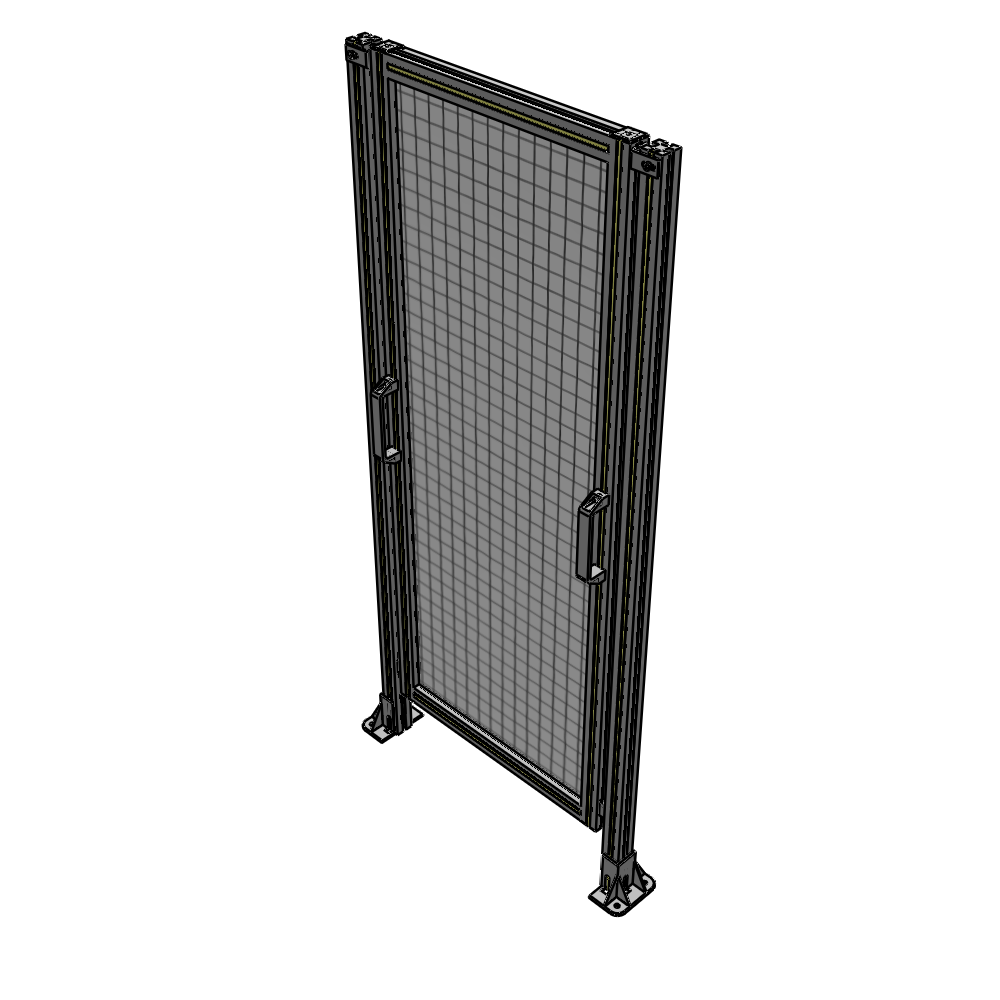 E3-1700-0750-0150-GYMTA SINGLE REMOVABLE PANEL WITH LEGS 1700MM X 750MM 1" MESH, FULLY ASSEMBLED
