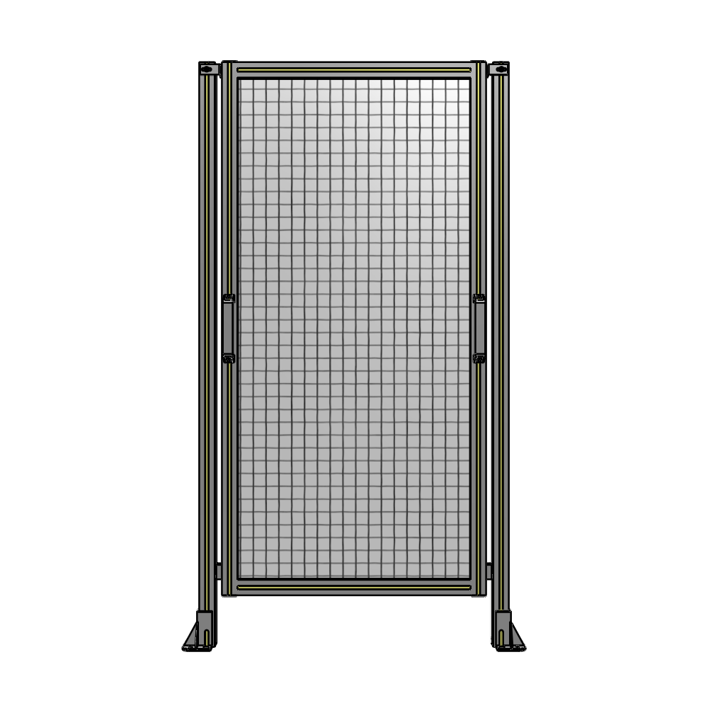 SINGLE REMOVABLE PANEL WITH LEGS 1700MM X 900MM 1" MESH, FULLY ASSEMBLED