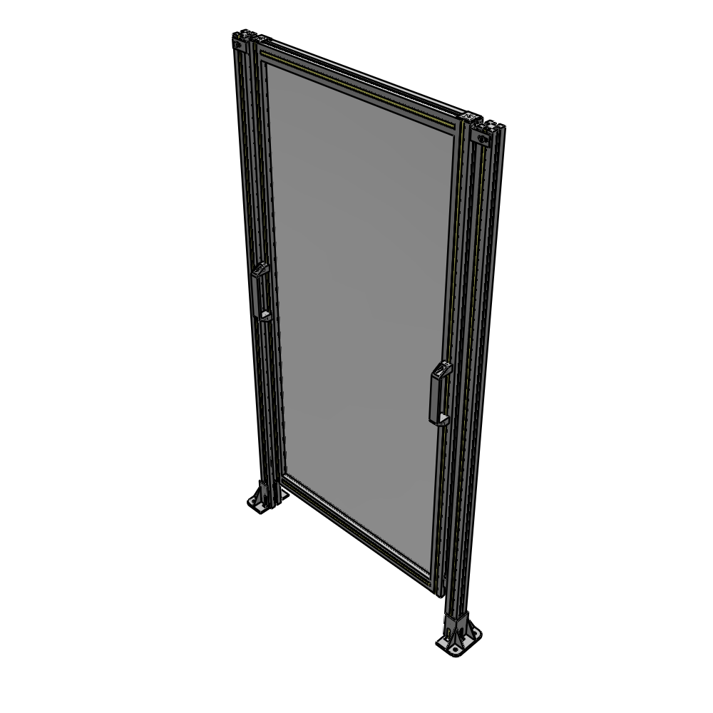 E3-1700-0900-0150-GYPTK SINGLE REMOVABLE PANEL WITH LEGS 1700MM X 900MM 1/4" POLYCARBONATE, AS A KIT