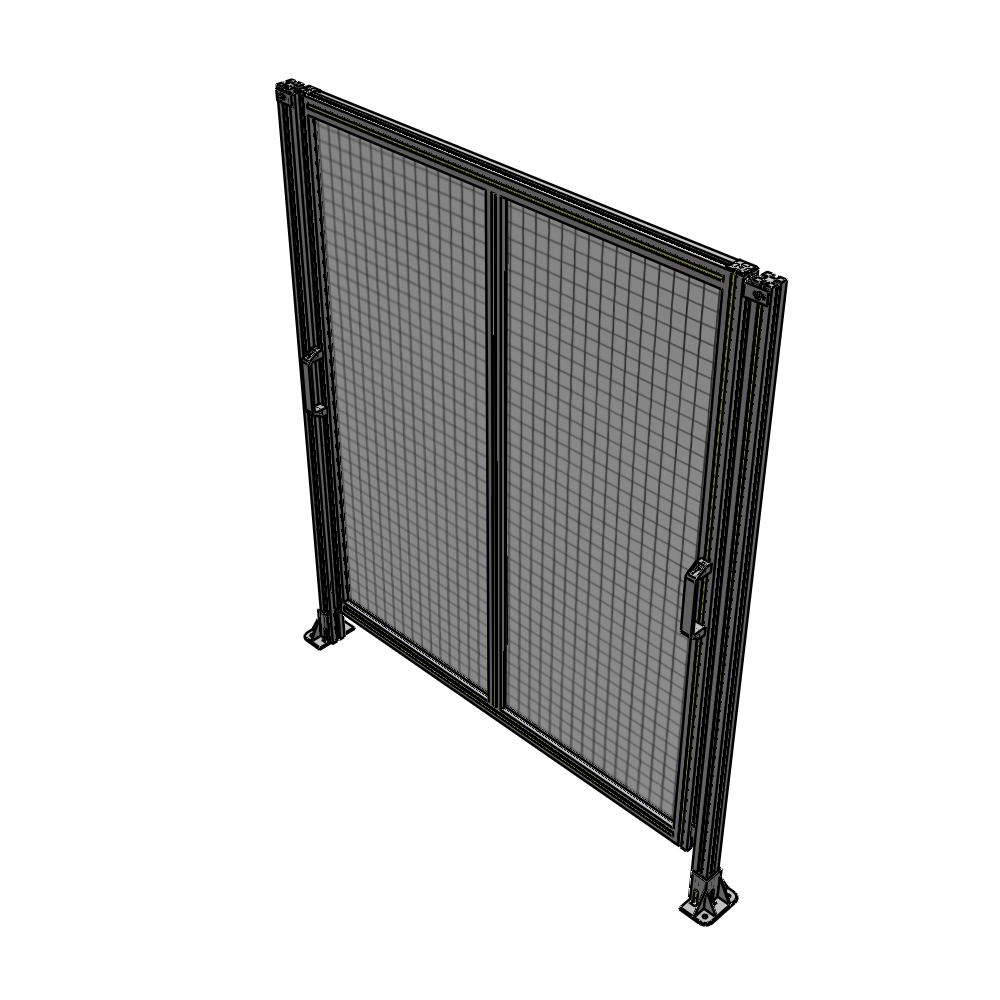 E4-1700-1450-0150-GYMTA DOUBLE REMOVABLE PANEL WITH LEGS  1700MM X 1450MM 1" MESH, FULLY ASSEMBLED