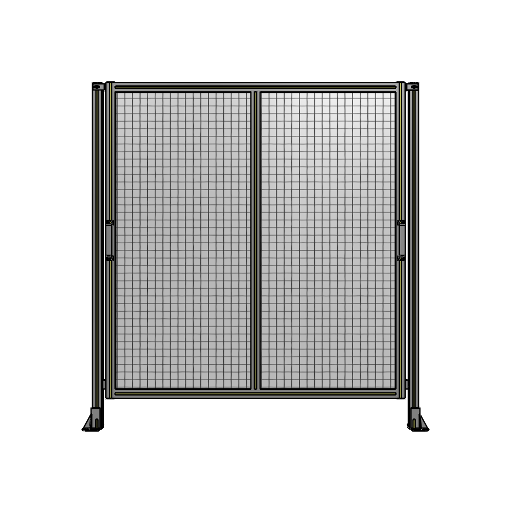 DOUBLE REMOVABLE PANEL WITH LEGS  1700MM X 1600MM 1" MESH, FULLY ASSEMBLED