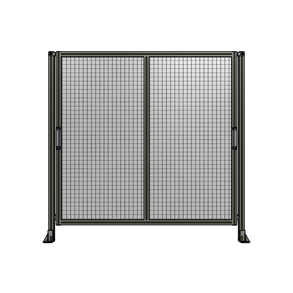 DOUBLE REMOVABLE PANEL WITH LEGS  1700MM X 1750MM 1" MESH, FULLY ASSEMBLED