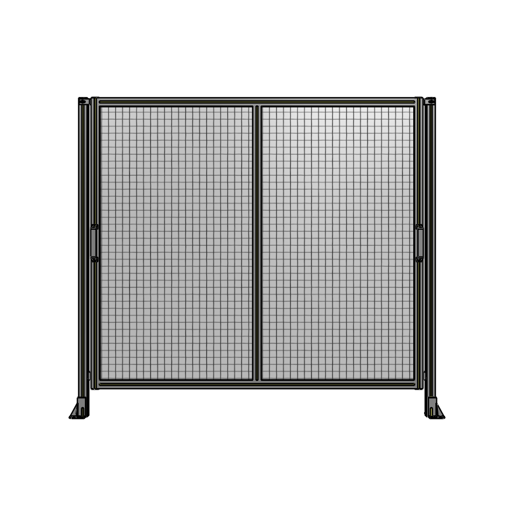 DOUBLE REMOVABLE PANEL WITH LEGS 1700MM X 1900MM 1" MESH, AS A KIT