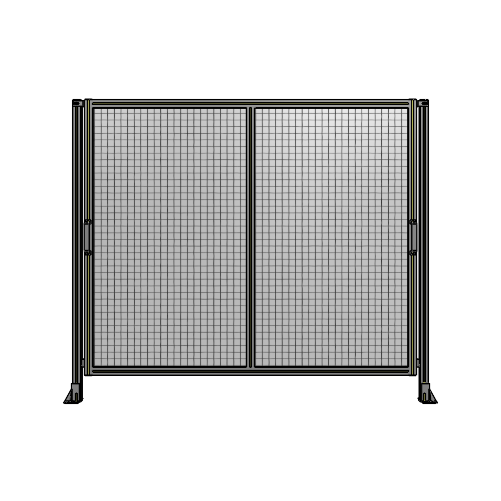DOUBLE REMOVABLE PANEL WITH LEGS  1700MM X 2000MM 1" MESH, FULLY ASSEMBLED