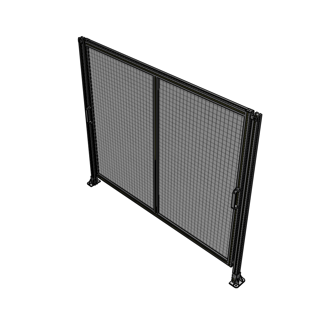 E4-1700-2000-0150-GYMTA DOUBLE REMOVABLE PANEL WITH LEGS  1700MM X 2000MM 1" MESH, FULLY ASSEMBLED