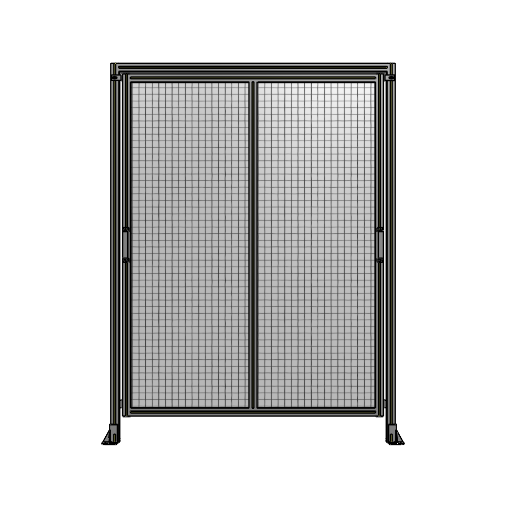 DOUBLE REMOVABLE PANEL WITH LEGS AND A HEADER  2135MM X 1600MM 1" MESH, AS A KIT