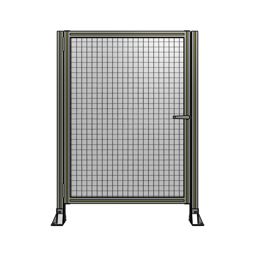 DOOR-ROBUST FRAME, HANDLE/INTERNAL EGRESS ON RIGHT 1400MM X 1020MM 1" MESH, FULLY ASSEMBLED