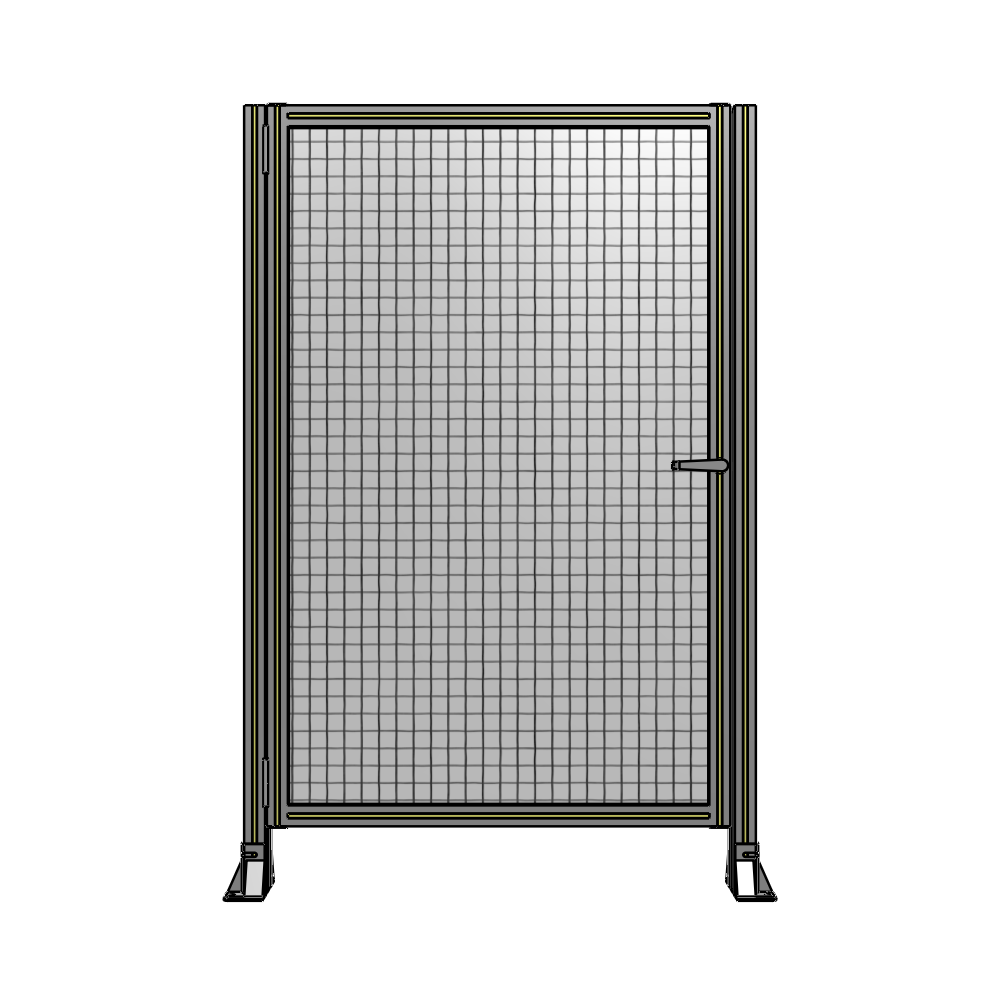 DOOR-ROBUST FRAME, HANDLE/INTERNAL EGRESS ON RIGHT 1700MM X 1100MM 1" MESH, AS A KIT
